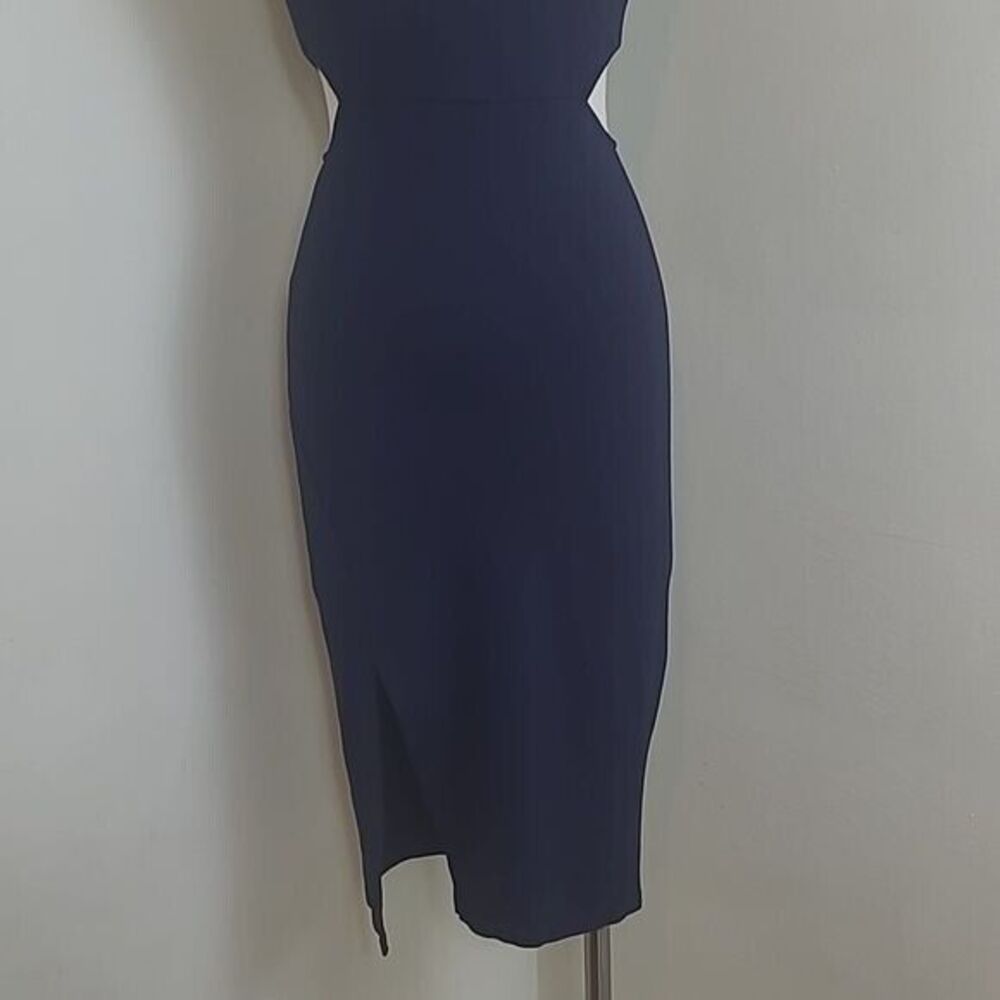 Soprano Womens Blue Sleeveless Cut Out Halter Dress Size Medium - Picture 4 of 11